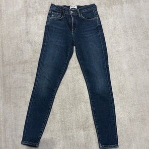 Agolde Women's Deep Indigo Skinny Jeans